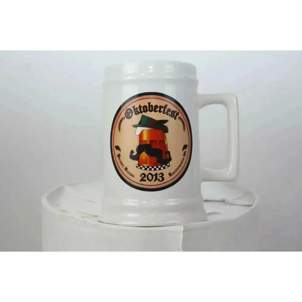 2013 Oktoberfest Projekt Bayern Mug Stein Leavenworth WA 1 Liter EXCELLENT RARE!
